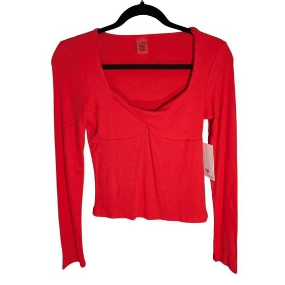 NWT Love Charm Women's Top Red Women's Size M - Picture 1 of 6